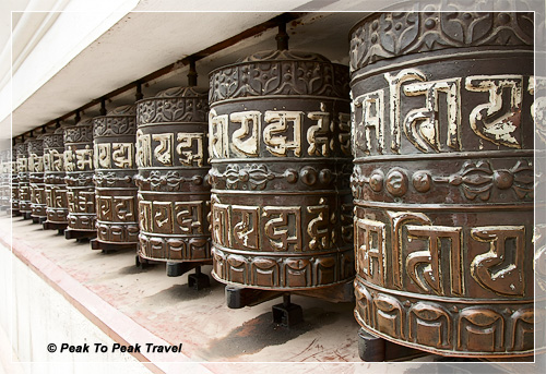 Prayer Wheels in Kathmandu