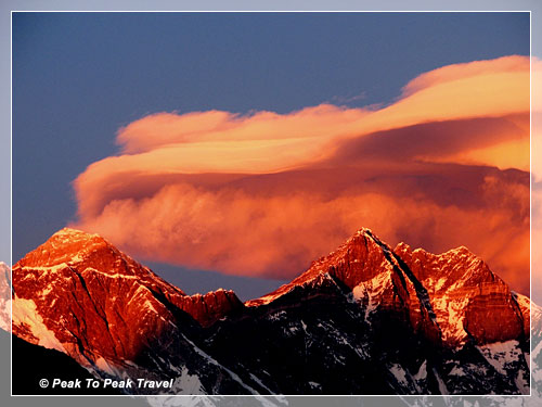 Clouds over Mt. Everest
