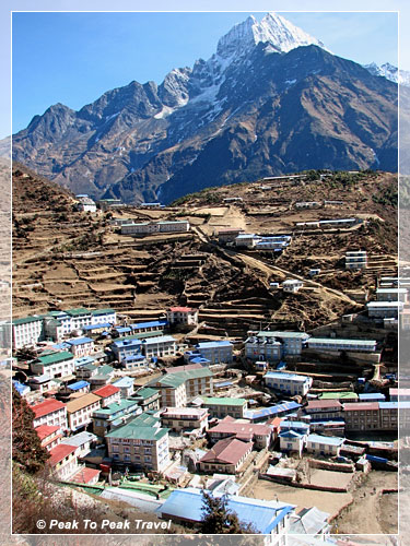 Gokyo Valley village and lake